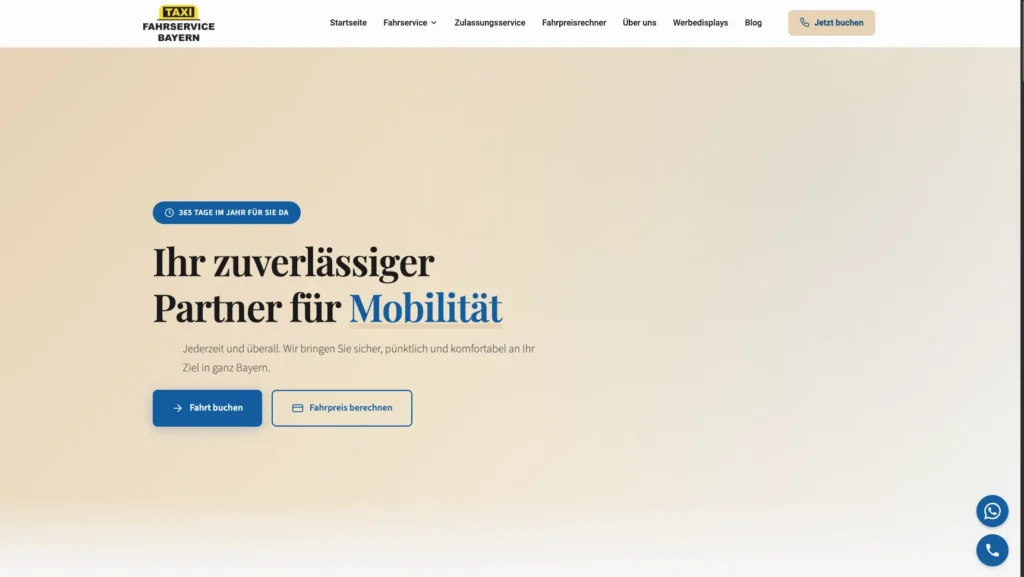 Fahrservice Bayern Screenshot