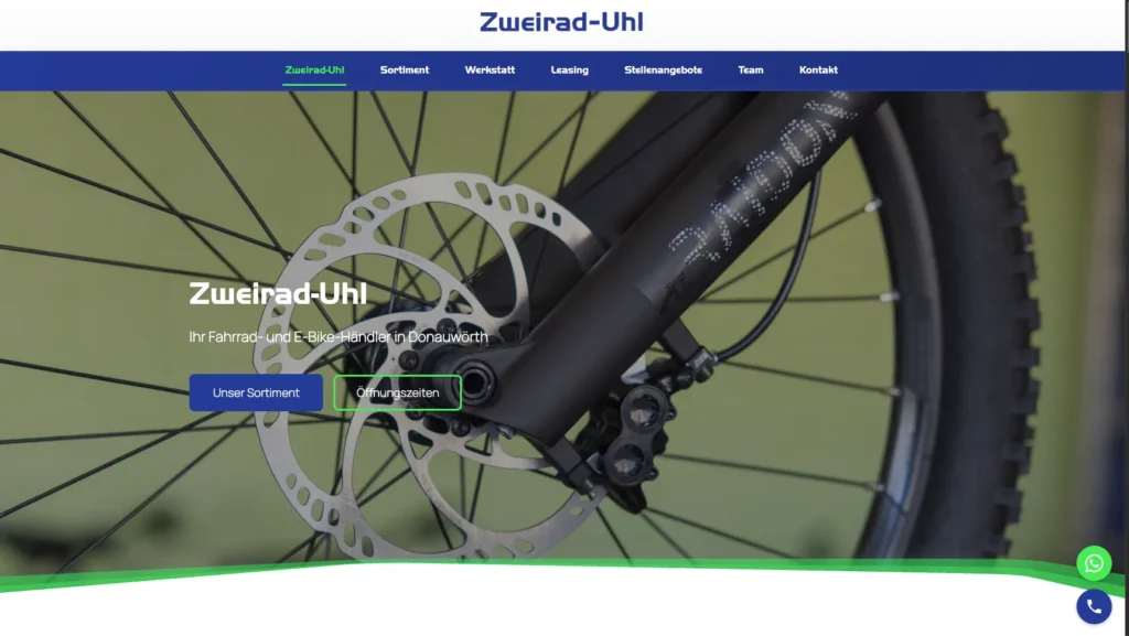 Zweirad-Uhl Screenshot
