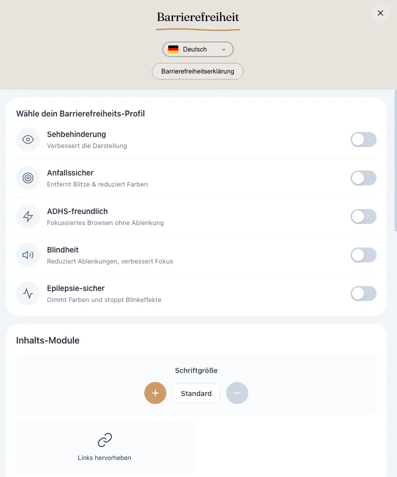 Accessibility Toolkit – Screenshot